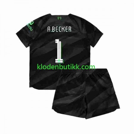 Liverpool A.Becker 1 Keeper Barn Borte Fotballdrakt 2023/24 Kortermet